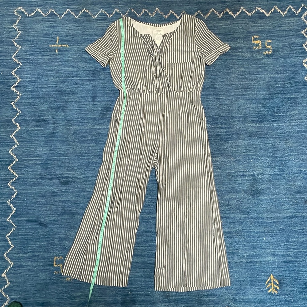 Pepper Place Design striped linen and cotton romper